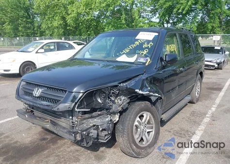 2005 Honda Pilot Ex-L from USA, damaged, VIN 2HKYF18545H540694